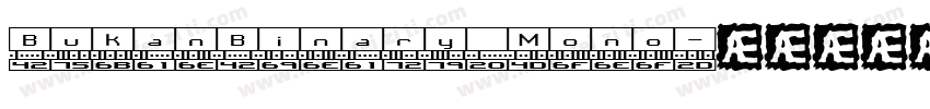 BukanBinary Mono字体转换